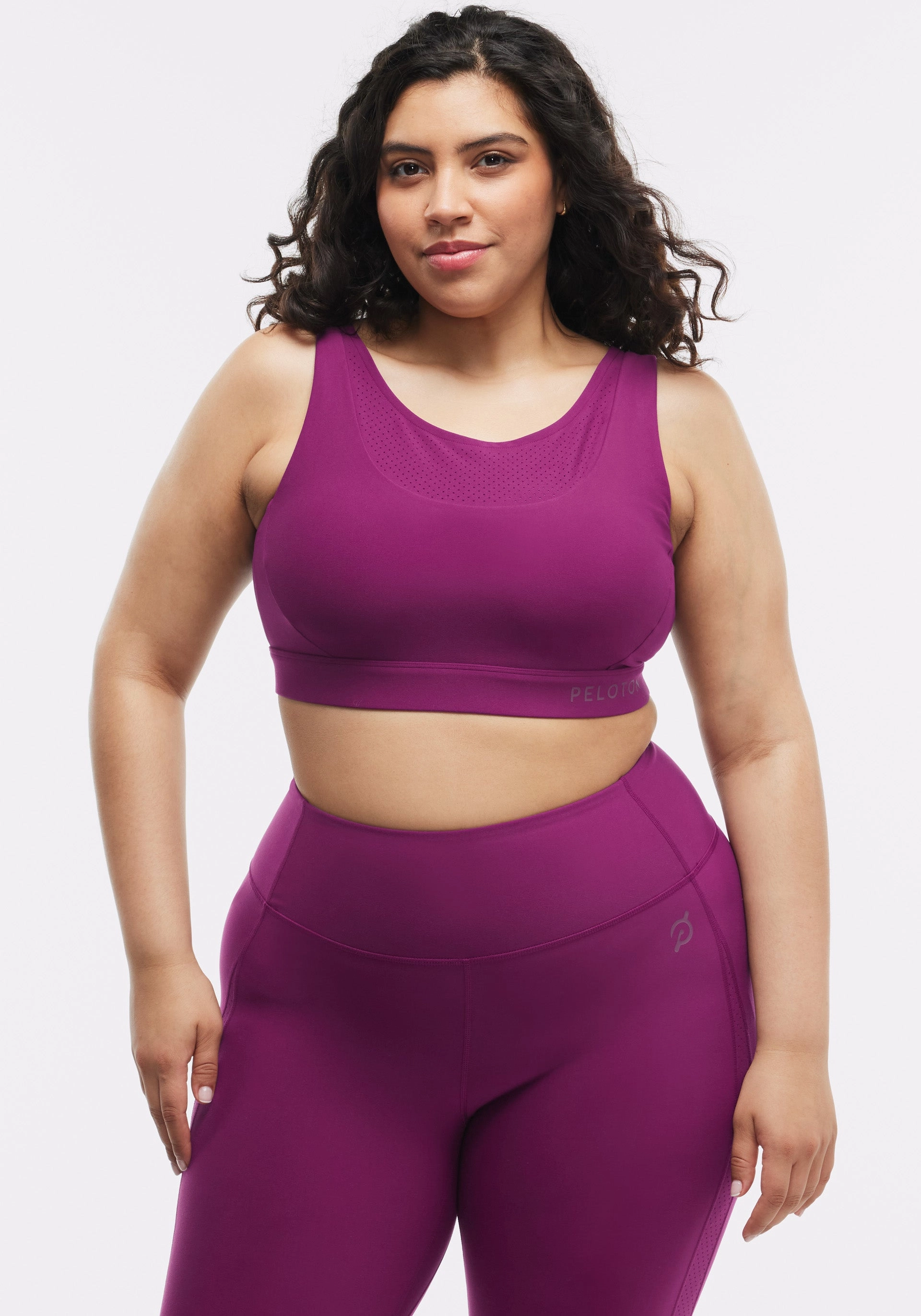 Cadent Laser Perforated Bra Multicolor fitness clothes Ribbed waistband