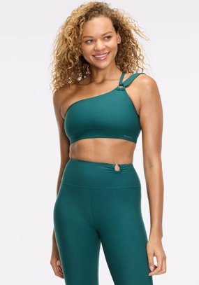 Full body workouts Tasseled edges seams Cadent O-Ring One Shoulder Bra