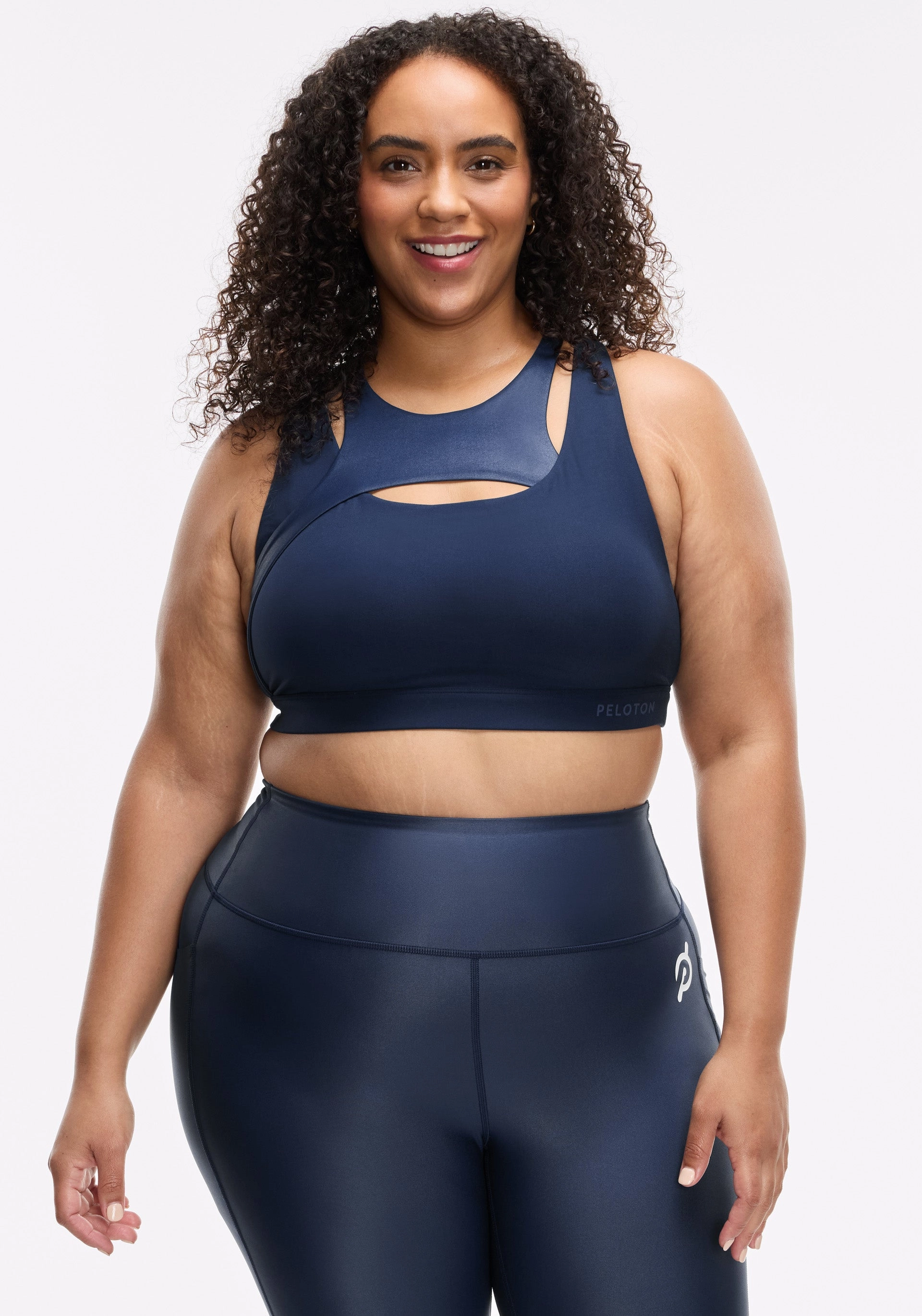 Cadent Shimmer Glaze Cut Out Bra Soft Touch indoor exercise