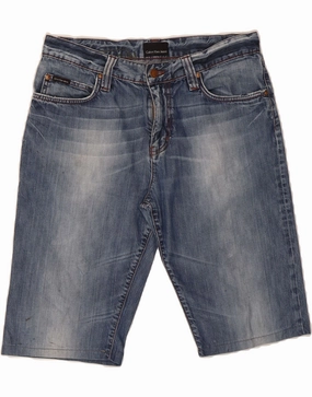 Collectible Item CALVIN KLEIN Mens Denim Shorts W32 Medium  Blue