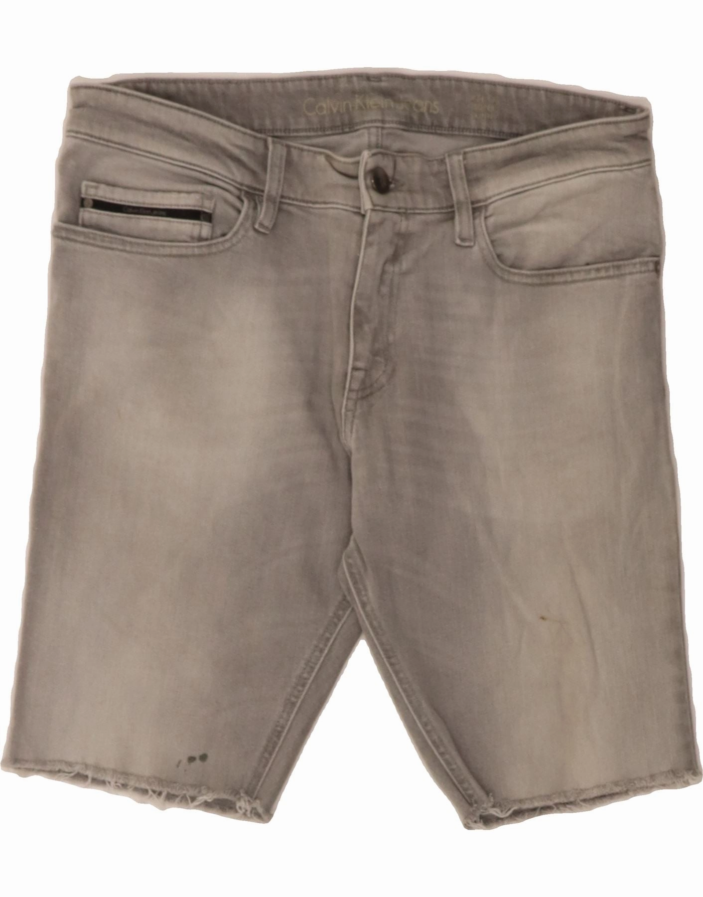 TearResistantBuild Breezy Motion CALVIN KLEIN Mens Denim Shorts W34 Large Grey