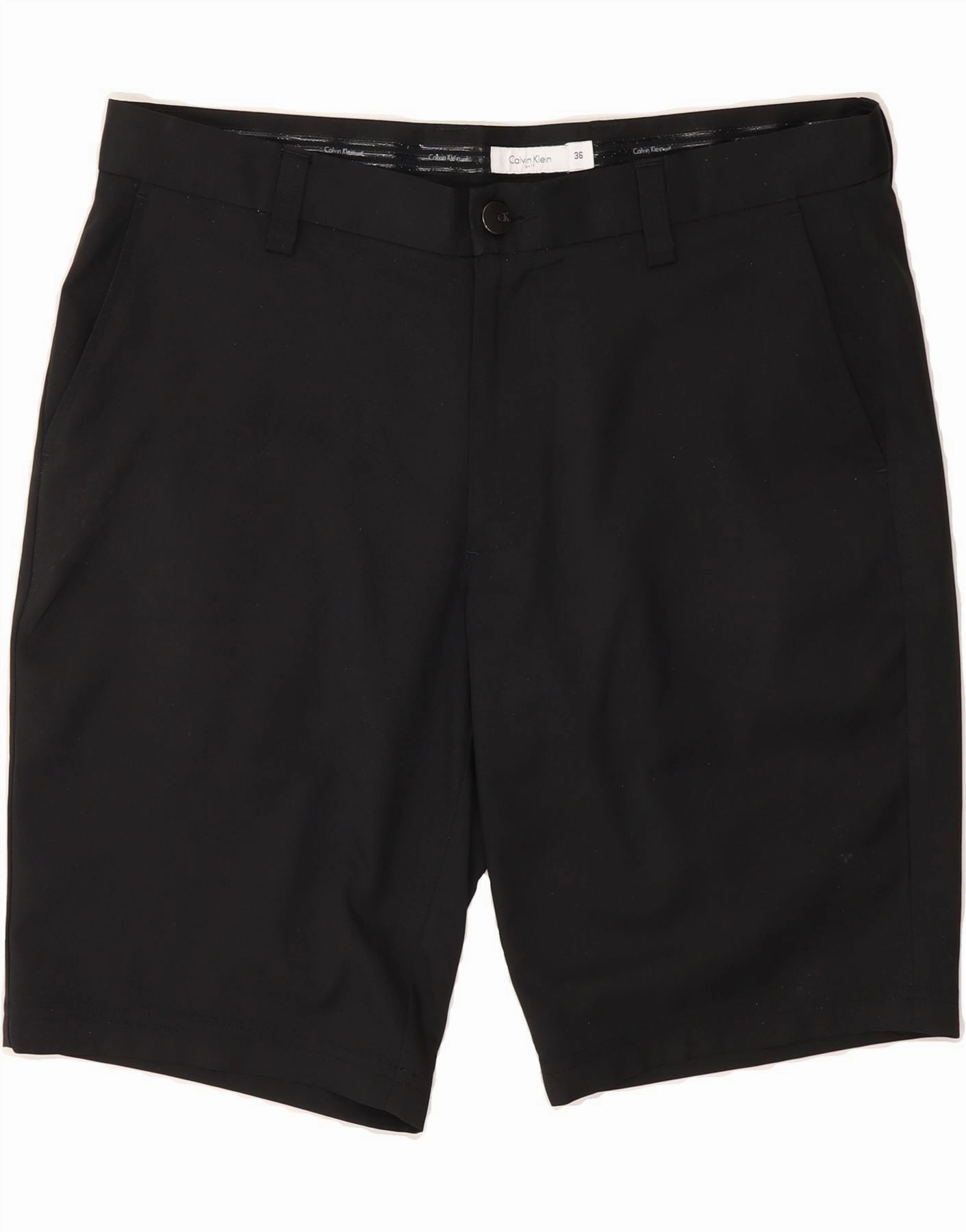 t shirt CALVIN KLEIN Mens Golf Chino Shorts W36 Large  Black Polyester