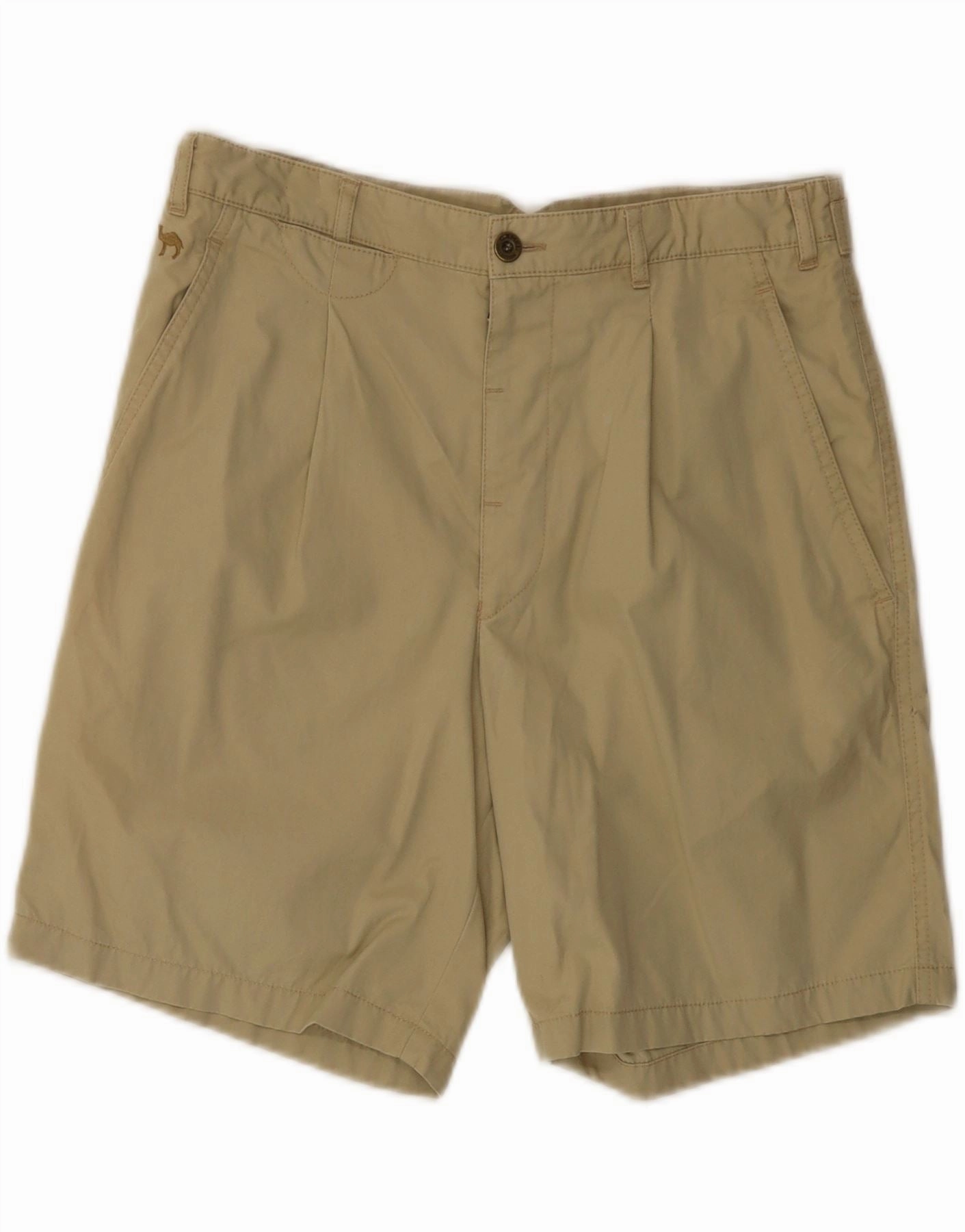 Warm Fit Active Design CAMEL Mens Chino Shorts IT 48 Medium W32  Beige Cotton