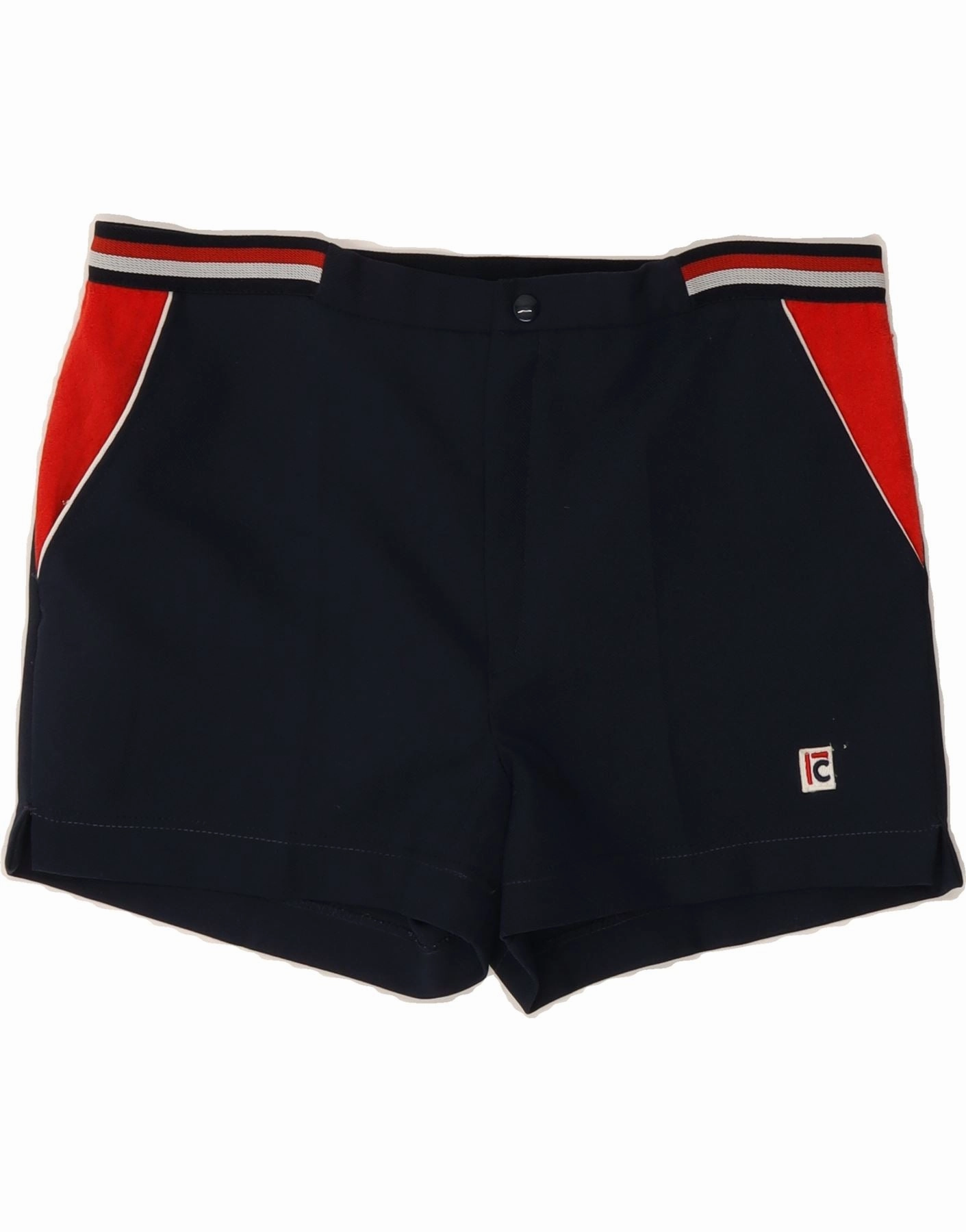 Outdoor Performance Soft Lining CAMPAGNOLO Mens Chino Shorts IT 46 Small W32 Navy Blue Colourblock