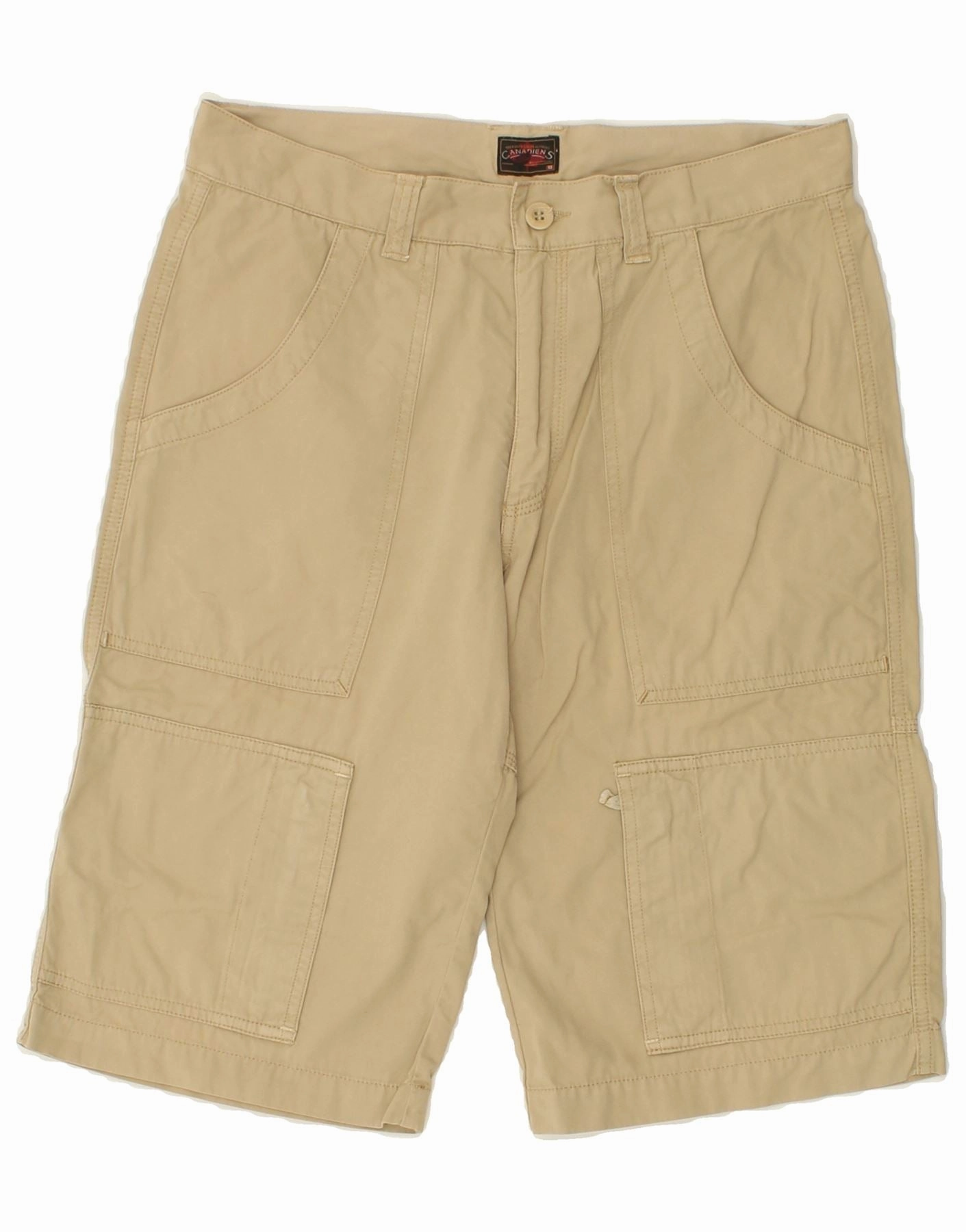 Summer Vibes CANADIENS Mens Cargo Shorts IT 50 Large W32  Beige