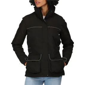 Conquer Regatta Linnette Insulated Womens Waterproof Jacket - Black