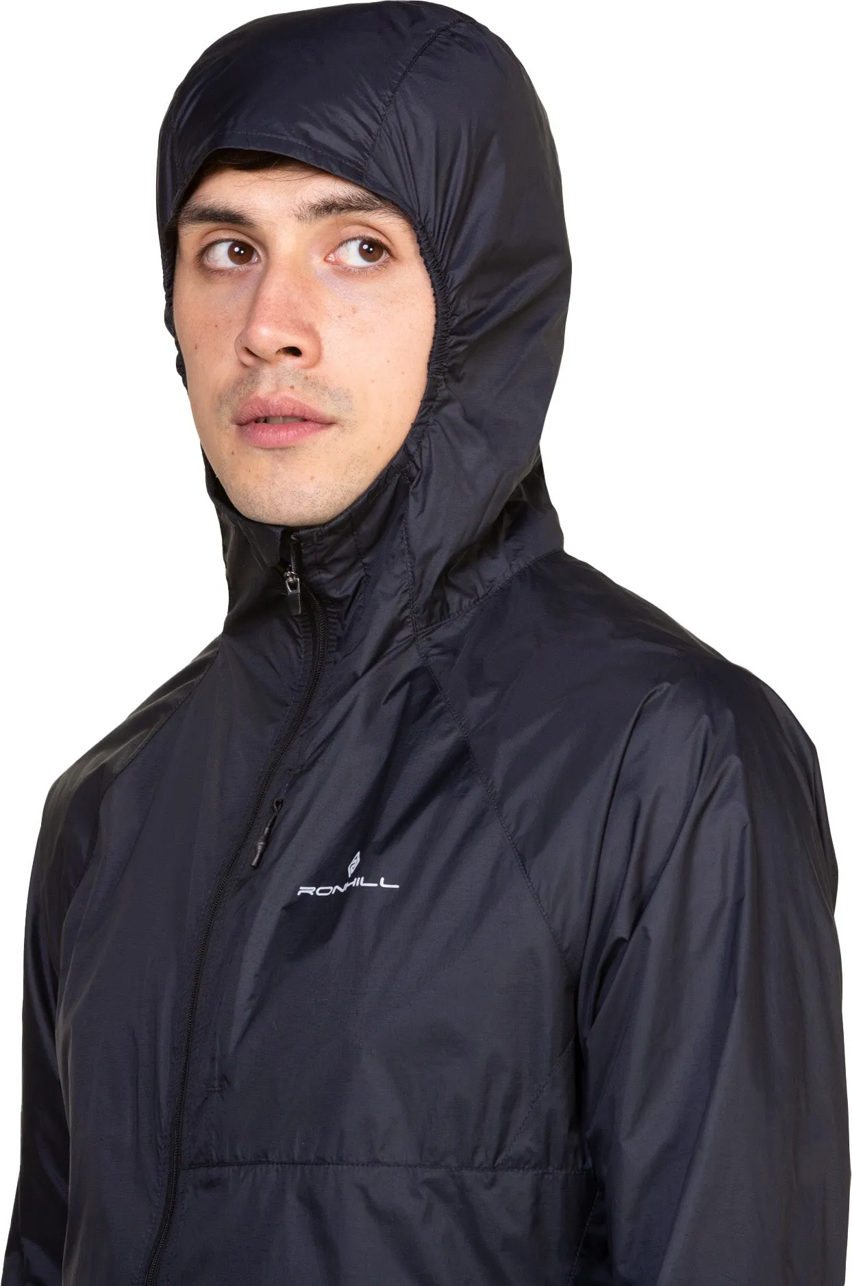 MultiPocket Design Soft Interior Ronhill Tech All Terrain Mens Running Jacket - Black