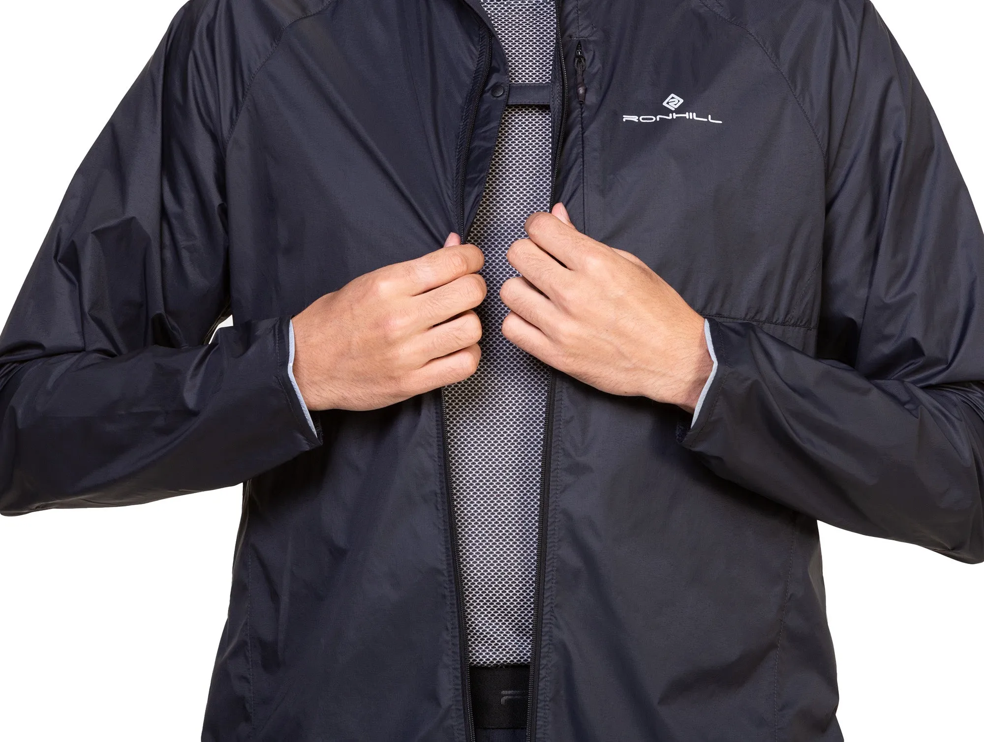 Ronhill Tech All Terrain Mens Running Jacket - Black Casual Warmth Functional Outerwear