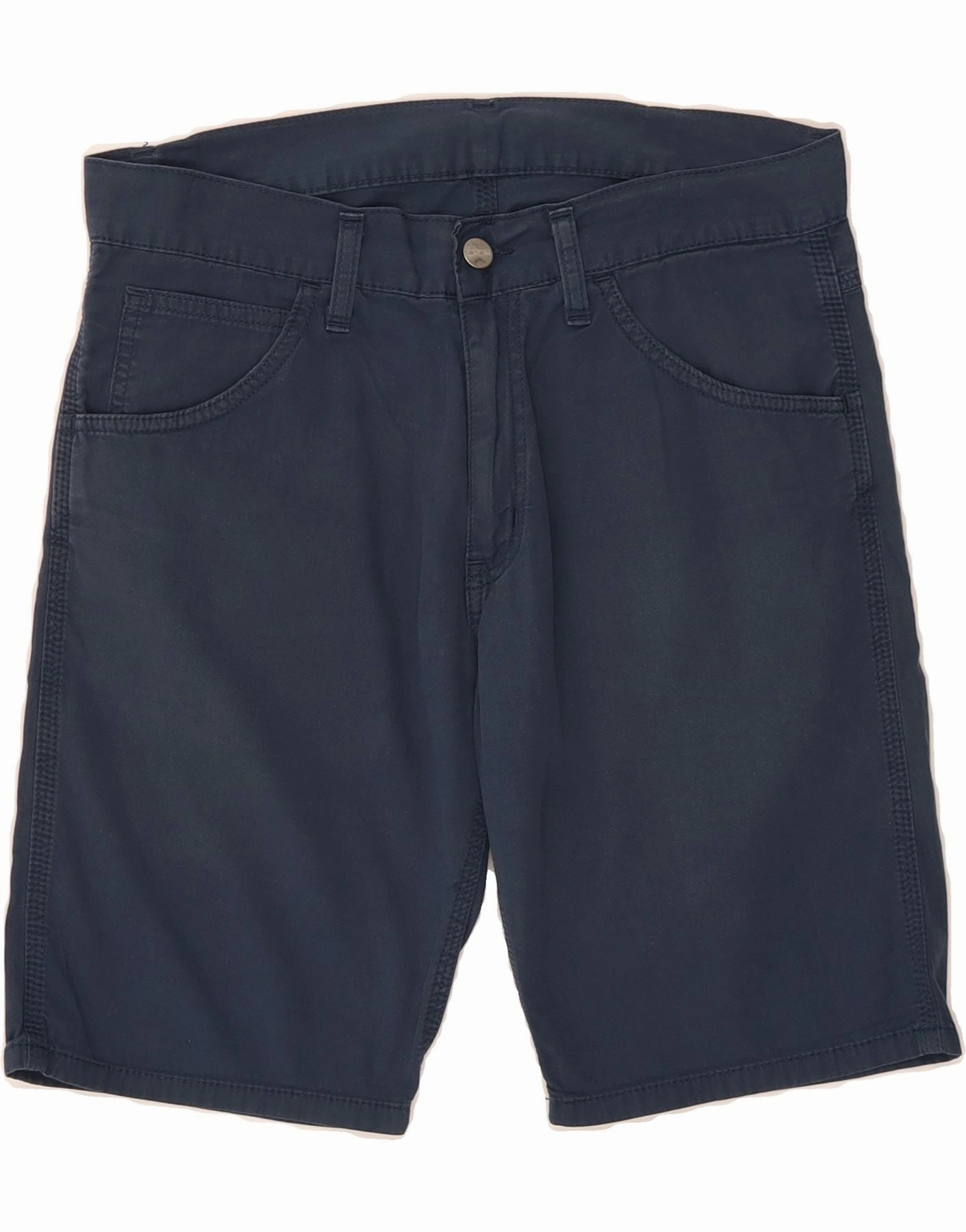 CARHARTT Mens Bermuda Shorts W29 Small Navy Blue Cotton AbrasionResistant QuickAdjustStraps