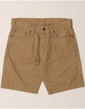 Multi Pocket Design CARHARTT Mens Casual Shorts W30 Medium Brown Cotton