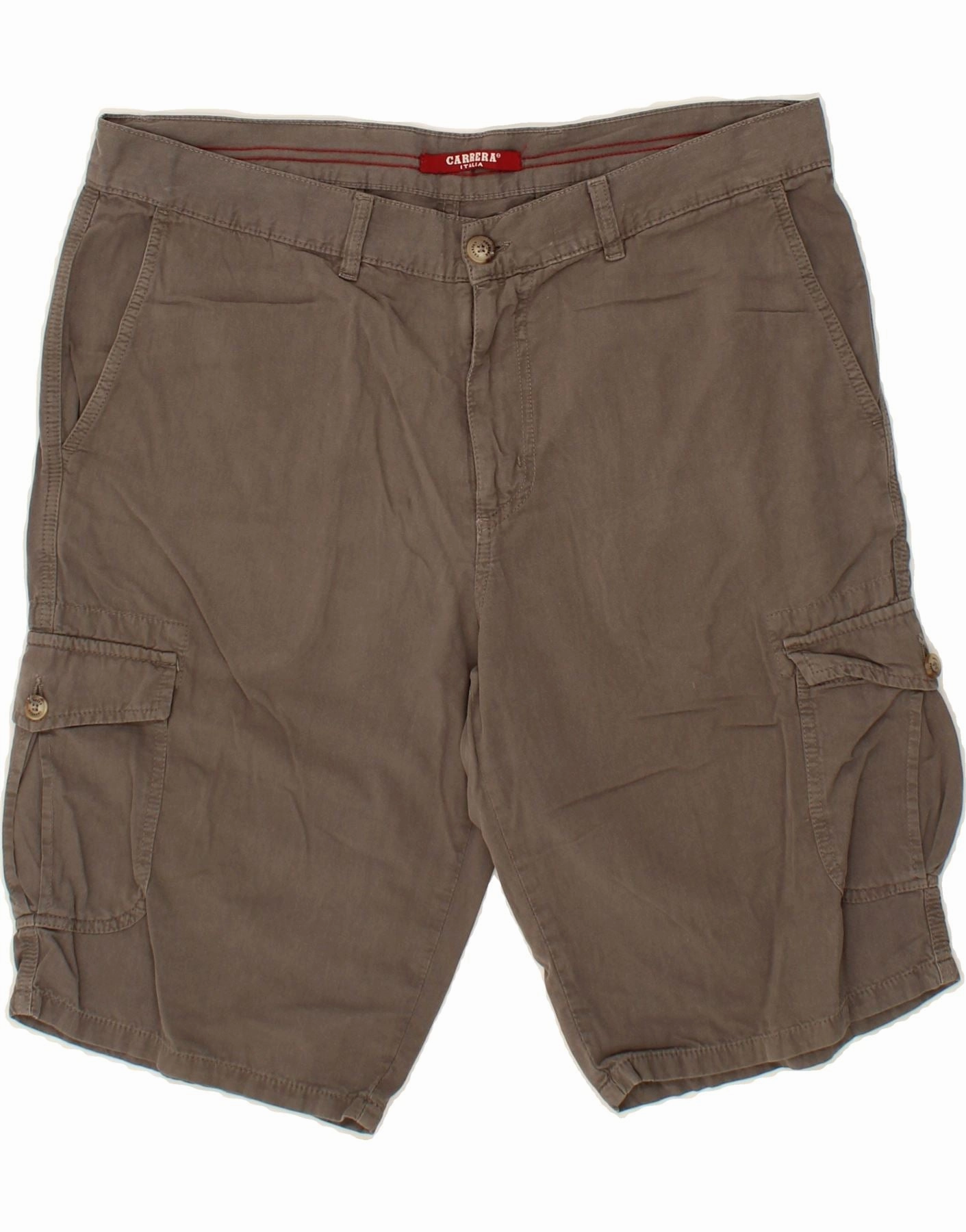 CARRERA Mens Cargo Shorts EU 46 Small W36  Grey Cotton Free Movement