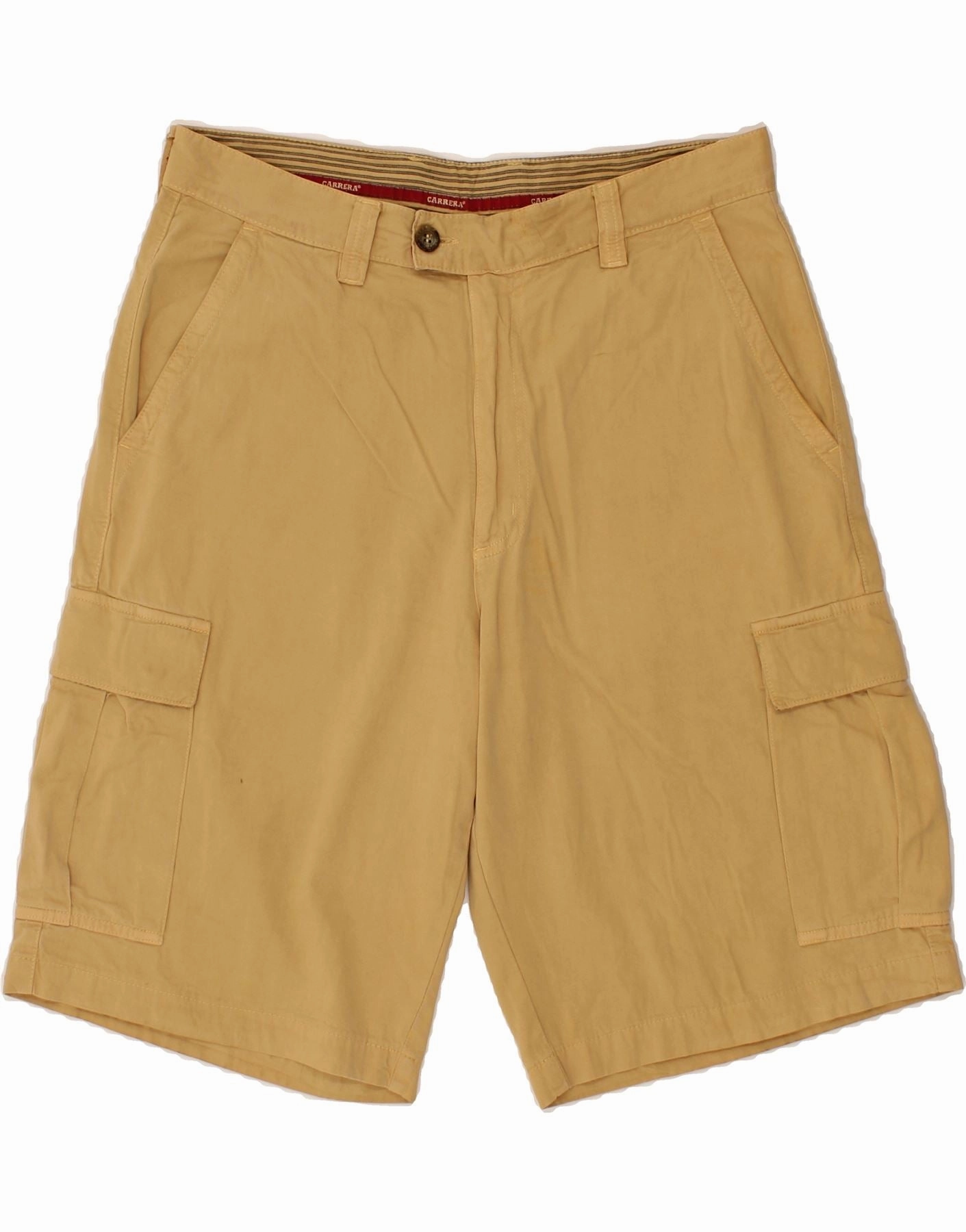 CARRERA Mens Cargo Shorts IT 50 Large W34  Brown Cotton Sport Comfort Fit