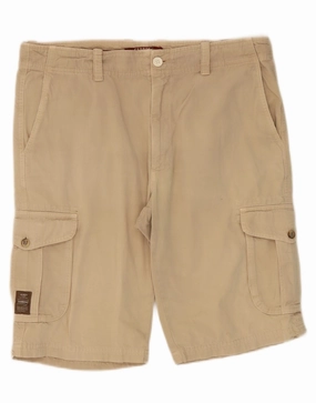 Temperature Regulating Tech Summer Ready CARRERA Mens Cargo Shorts W34 Large Beige