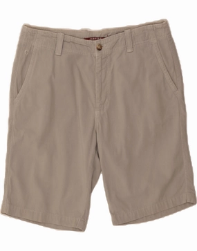 Flatlock Seams CARRERA Mens Chino Shorts W34 Large Grey Cotton