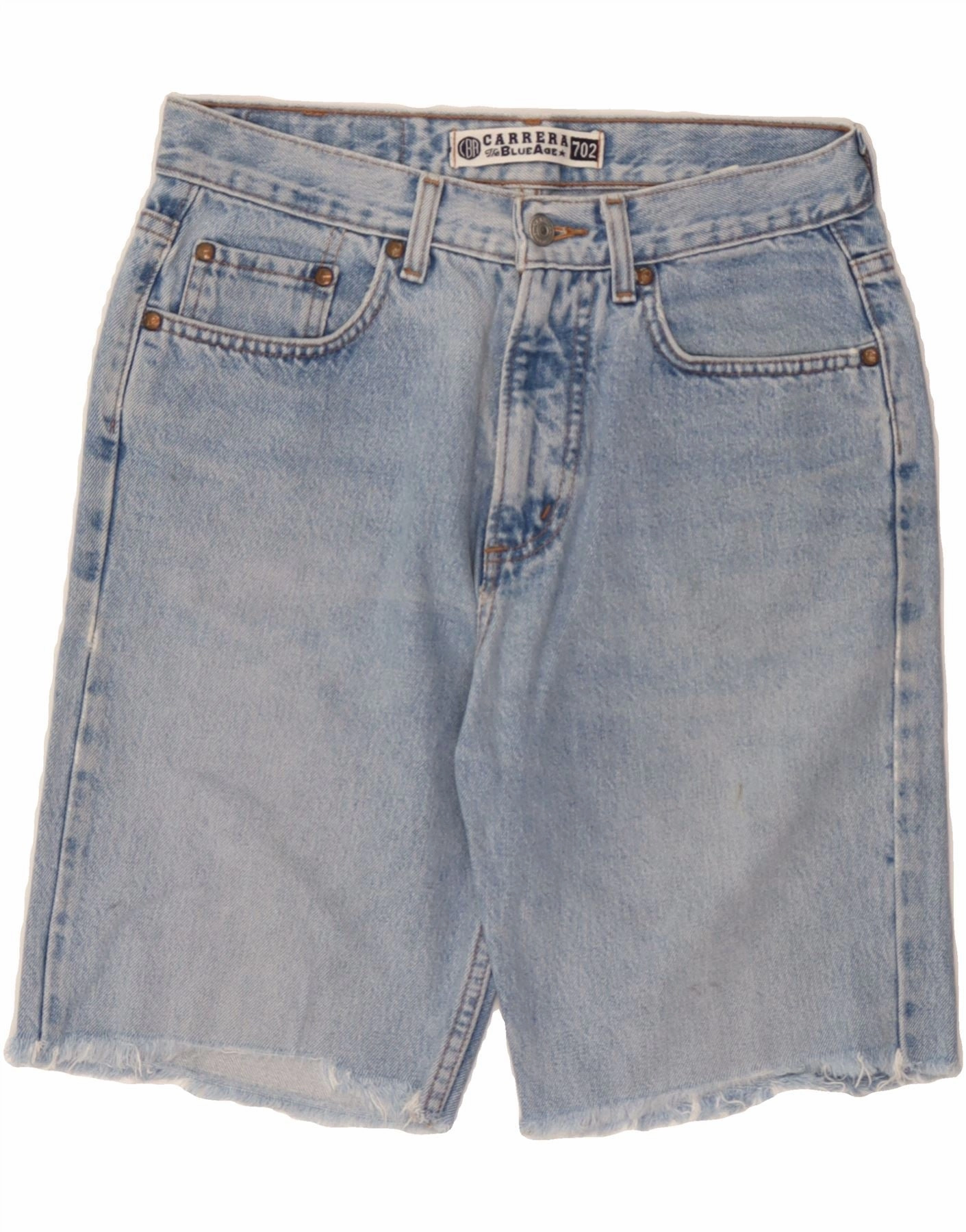 CARRERA Mens Denim Shorts W31 Medium Blue Cotton first day of school Active Ready