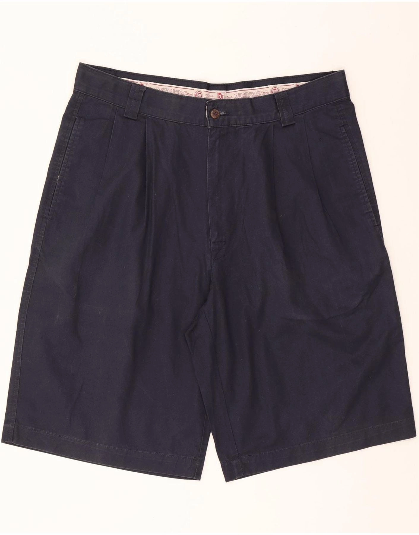 Lightweight Design Color Variety CARRERA Mens Pegged Chino Shorts W36 Large Navy Blue Cotton