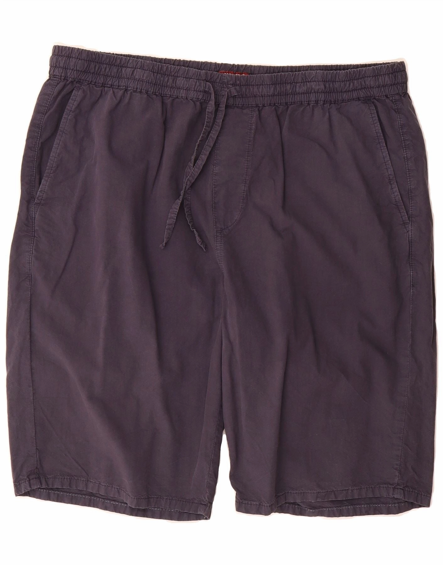 CARRERA Mens Regular Chino Shorts XL W38  Navy Blue Cotton Flexible Comfort Wear