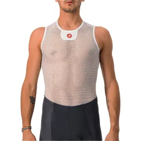 Castelli Core Mesh 3 Sleeveless Mens Cycling Base Layer - White Quick Recovery Fabric