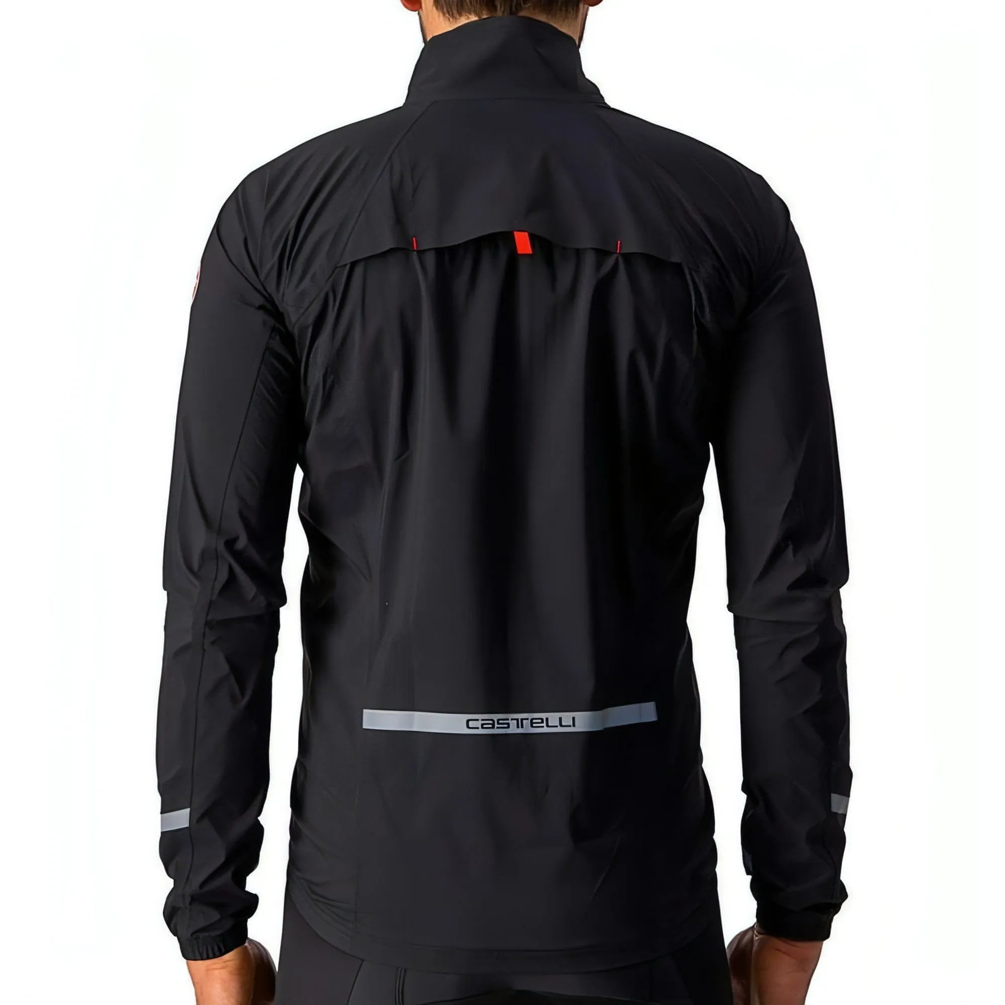 Comb Castelli Emergency 2 Rain Waterproof Mens Cycling Jacket - Black