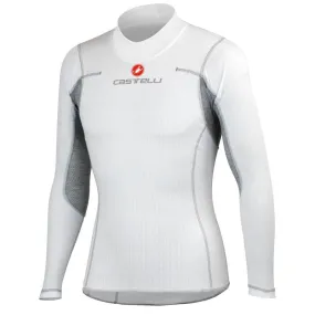 Castelli Flanders Long Sleeve Mens Cycling Base Layer - White Seasonal Comfort