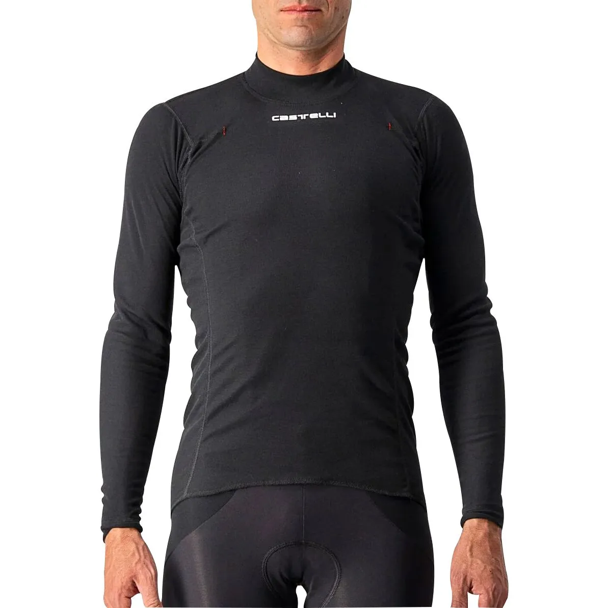 Castelli Flanders Warm Long Sleeve Mens Cycling Base Layer - Black Casual Comfort Outdoor Outfit Style