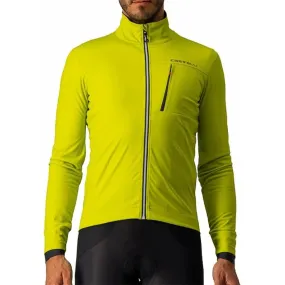 Castelli GO Mens Cycling Jacket - Yellow fishermen Smooth Finish