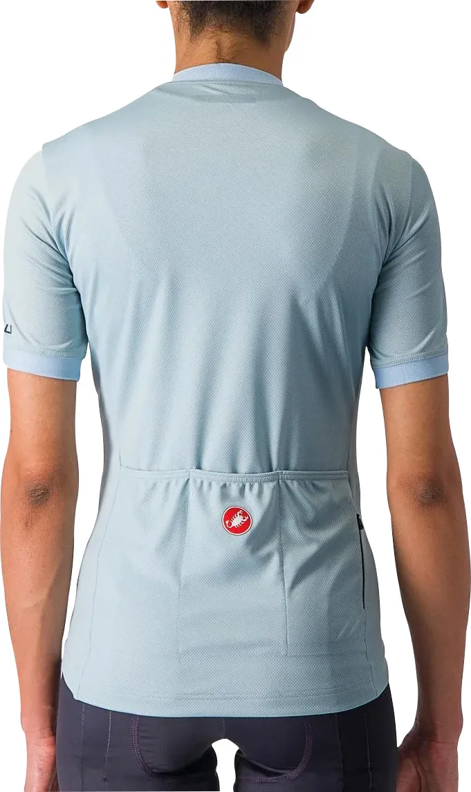 Modern Layer Good stretch Castelli Libera Short Sleeve Womens Cycling Jersey - Blue