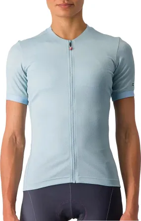Castelli Libera Short Sleeve Womens Cycling Jersey - Blue Cool Layering Cozy Feeling