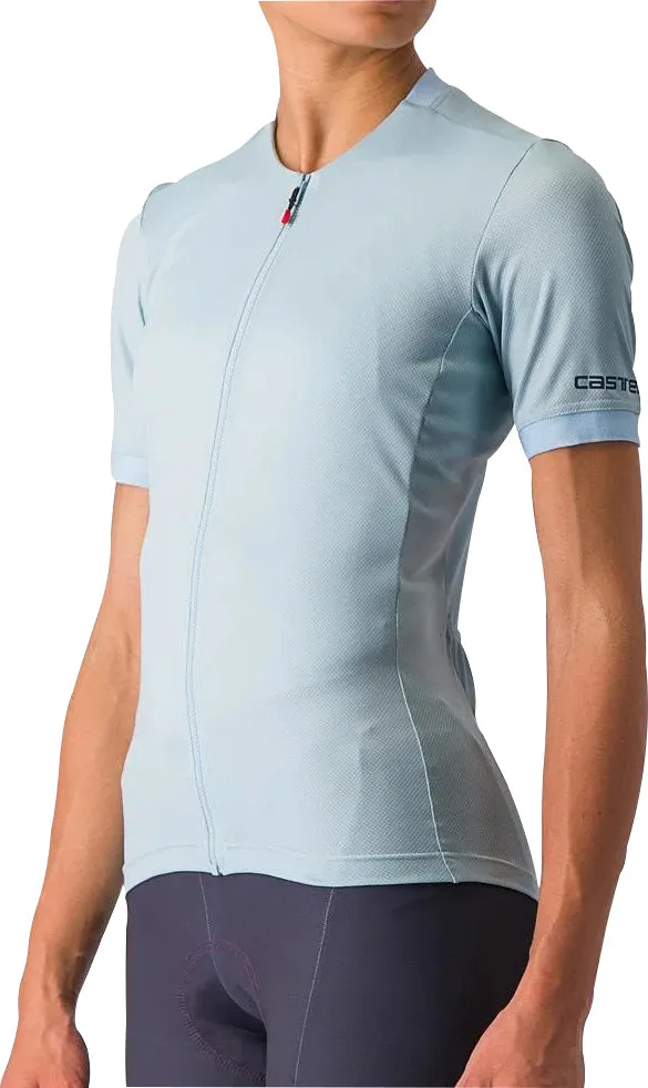 Modern Simplicity Travel Ready Castelli Libera Short Sleeve Womens Cycling Jersey - Blue