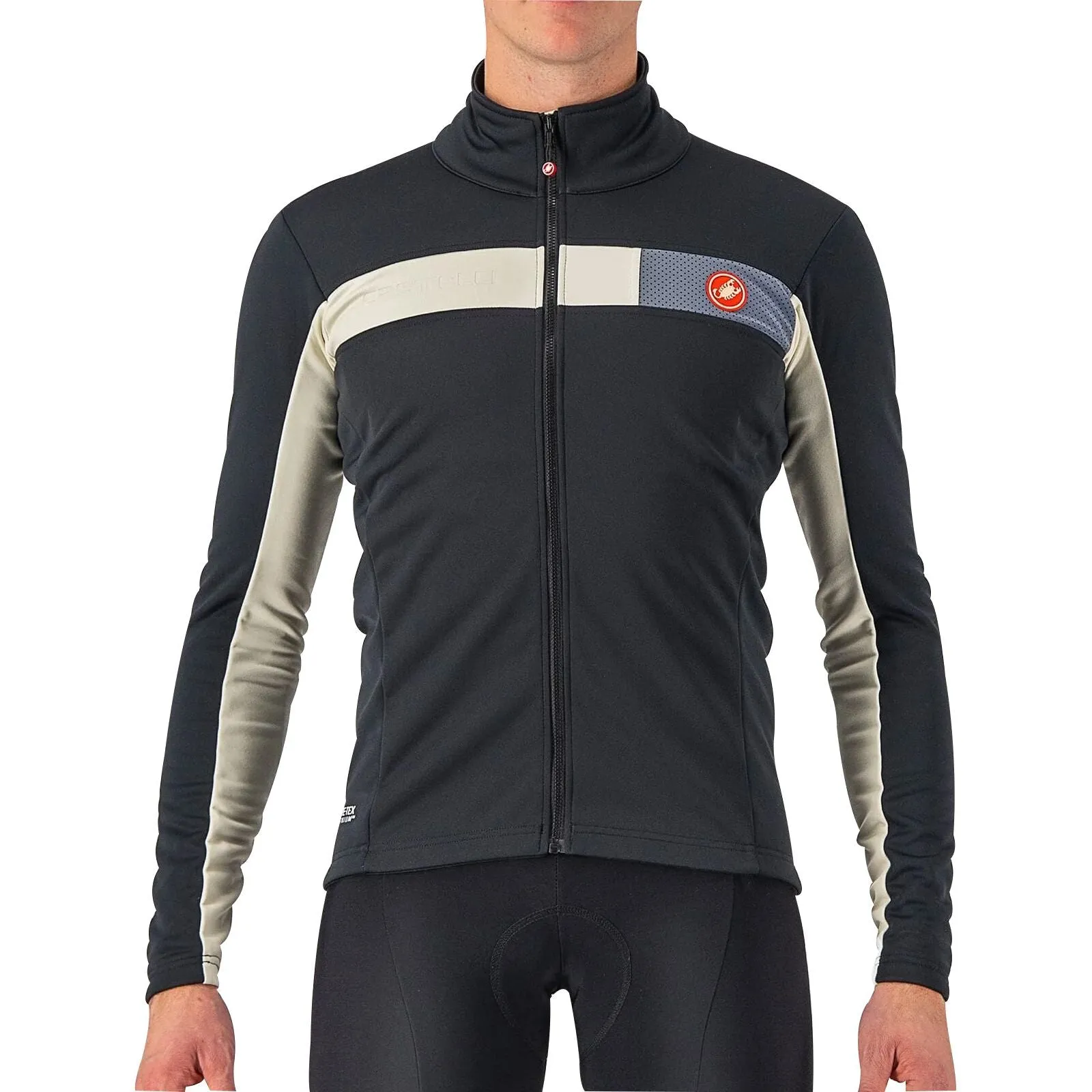 winter season Castelli Mortirolo 6S Mens Cycling Jacket - Black