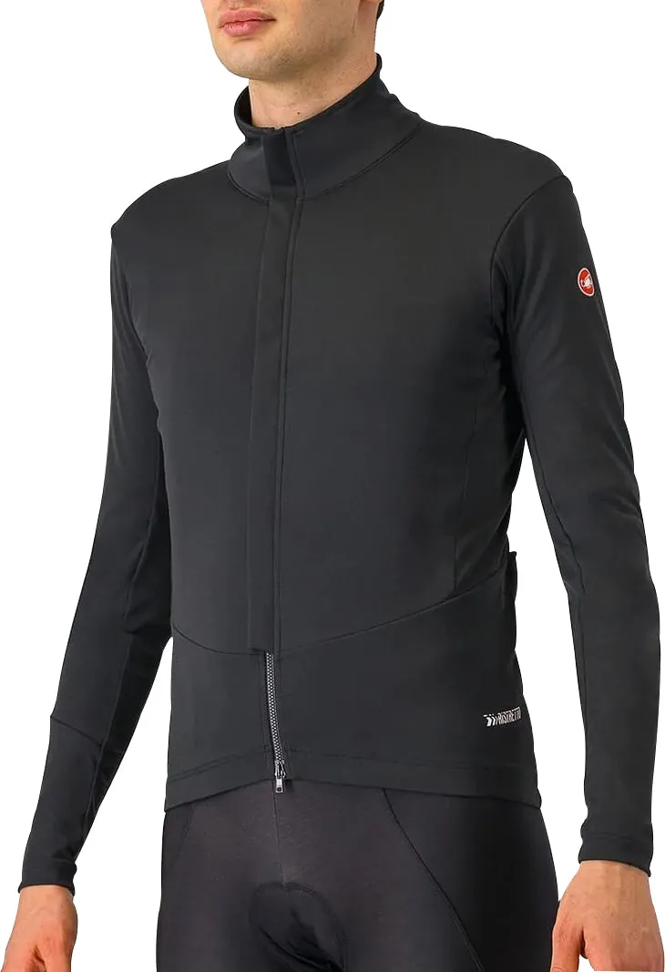Collapsible Hood Structure Castelli Perfetto Air Mens Cycling Jacket - Black