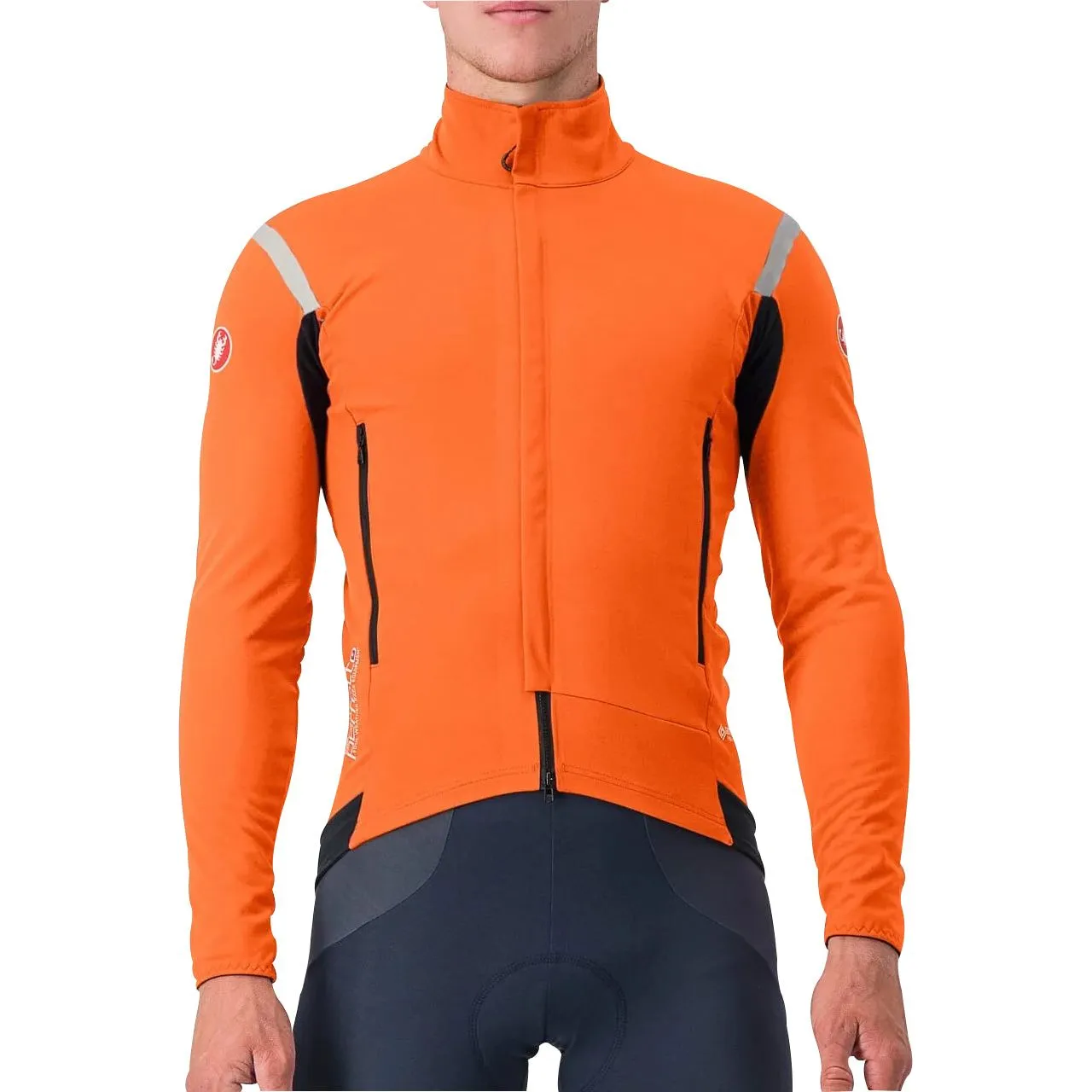 Castelli Perfetto RoS 2 Mens Cycling Jacket - Orange Nail-polish
