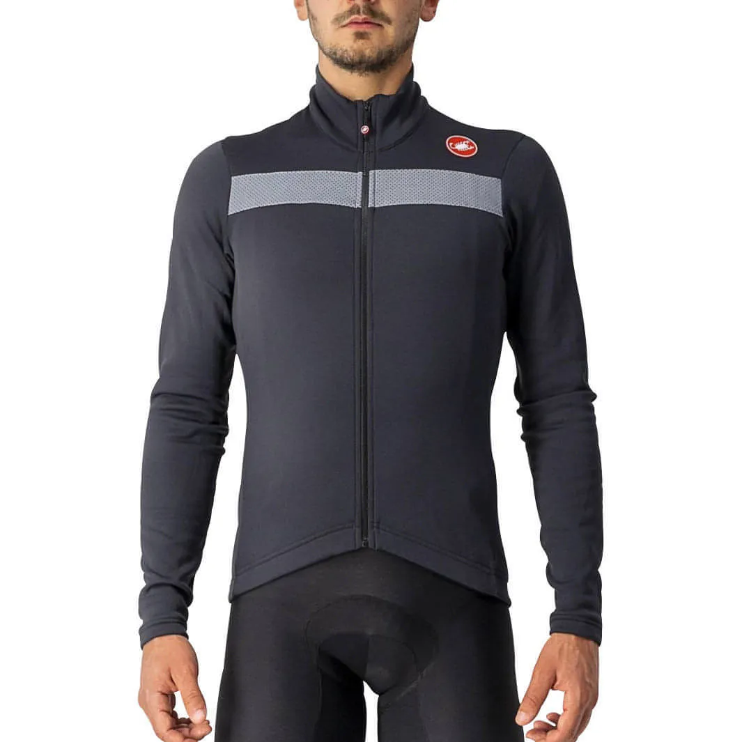 Castelli Puro 3 Long Sleeve Mens Cycling Jersey - Black Feminine Appeal