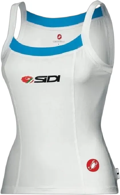 high - performance Advanced Technology Castelli Sidi Katia Womens Cycling Vest Tank Top - White