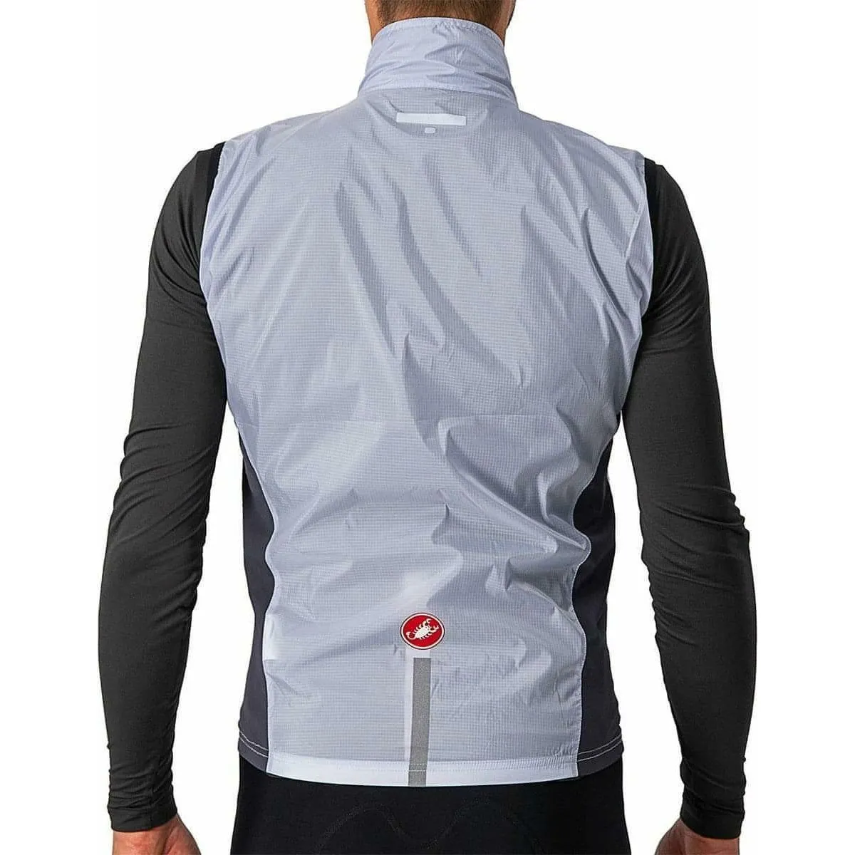 Castelli Squadra Stretch Mens Cycling Gilet - Silver Defend