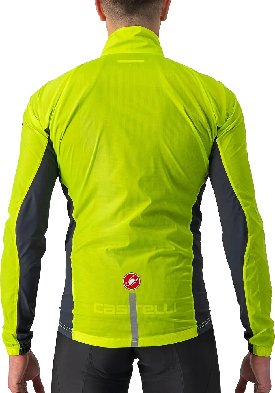 Castelli Squadra Stretch Mens Cycling Jacket - Green Layer Flexibility Luggage