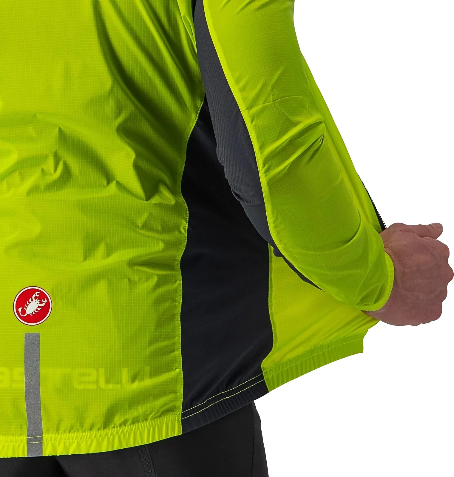 Castelli Squadra Stretch Mens Cycling Jacket - Green New Year's Eve attire suitable for beauty pageants