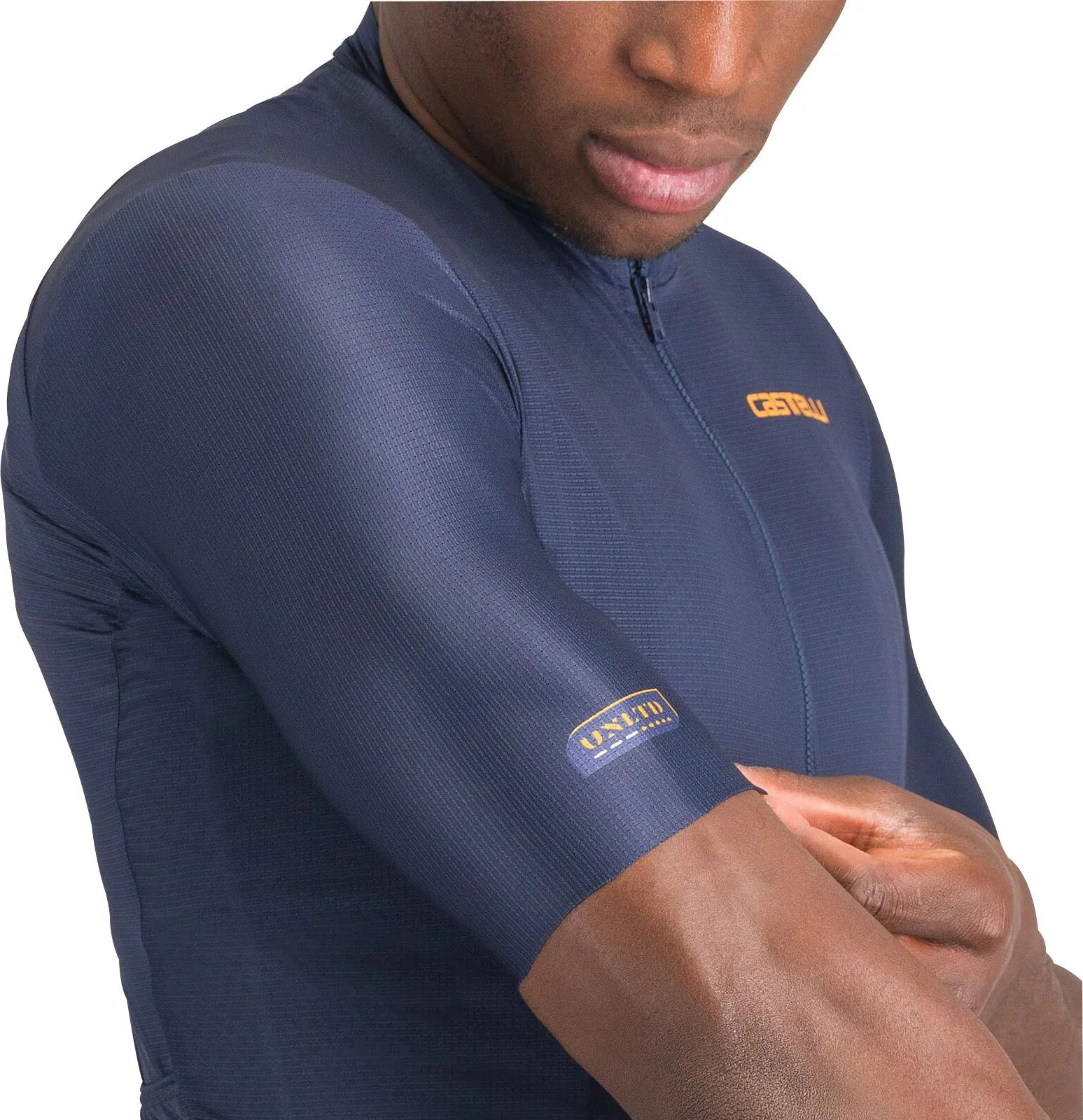 Street Trend Look Sleep Castelli Unlimited Entrata 3 Short Sleeve Mens Cycling Jersey - Blue