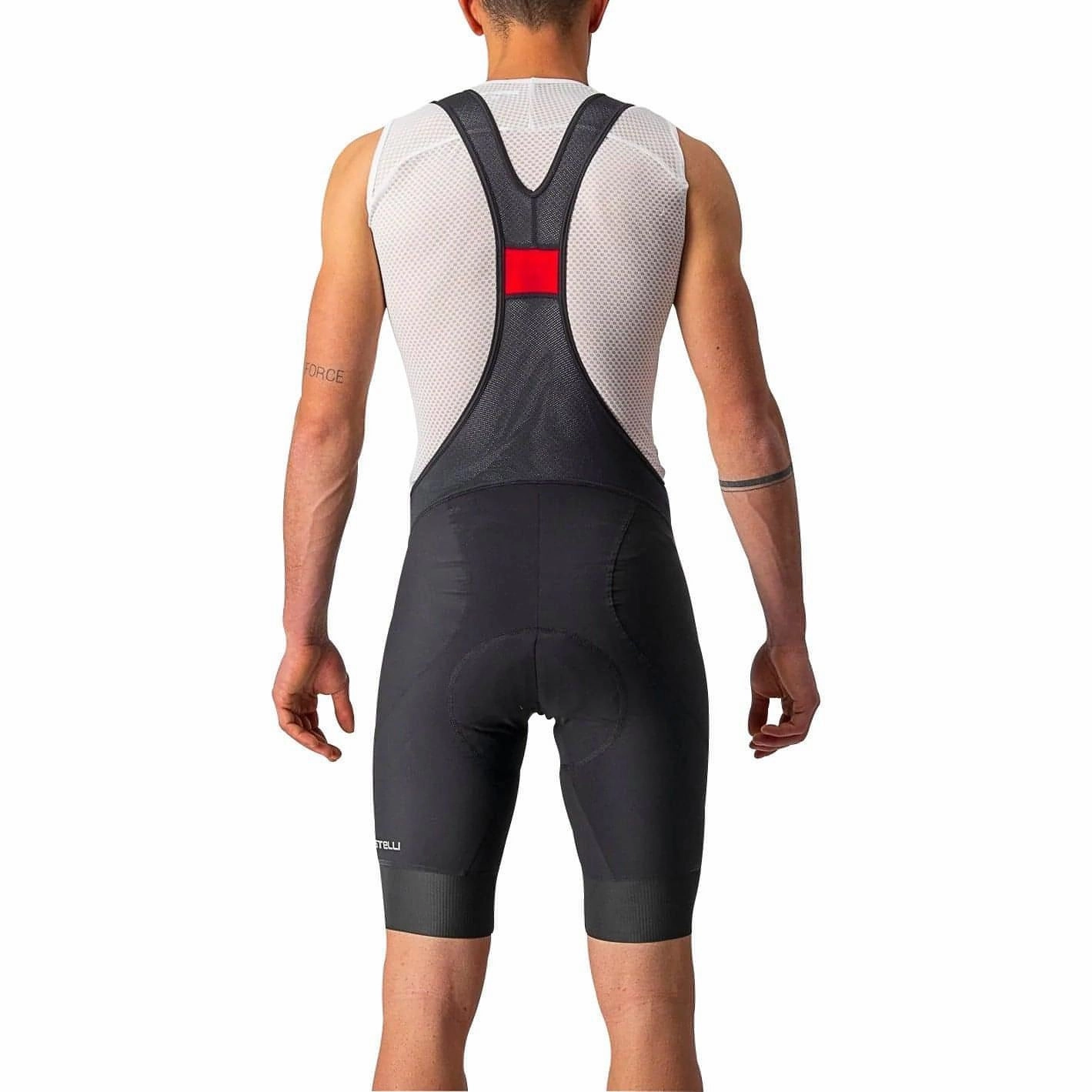 Bright Colors Castelli Endurance 3 Mens Cycling Bib Shorts - Black