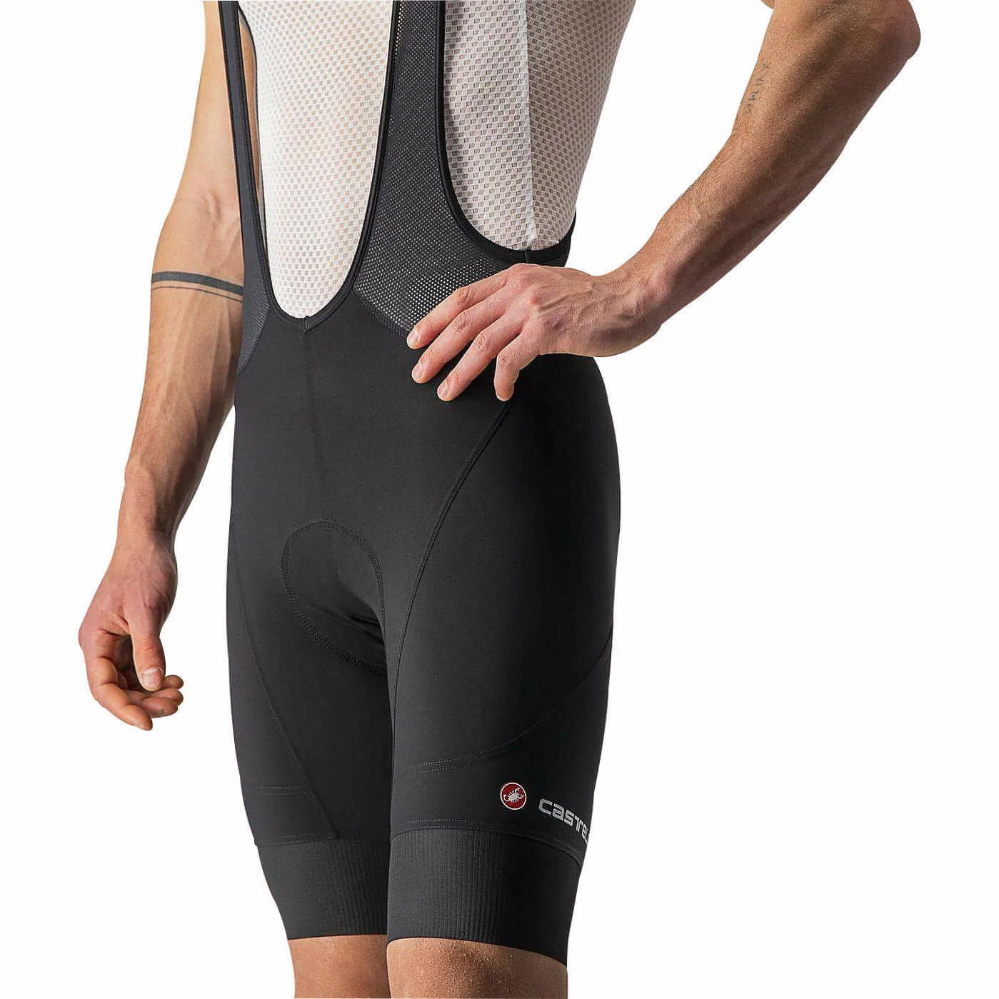 dungarees TearResistantBuild Castelli Endurance 3 Mens Cycling Bib Shorts - Black