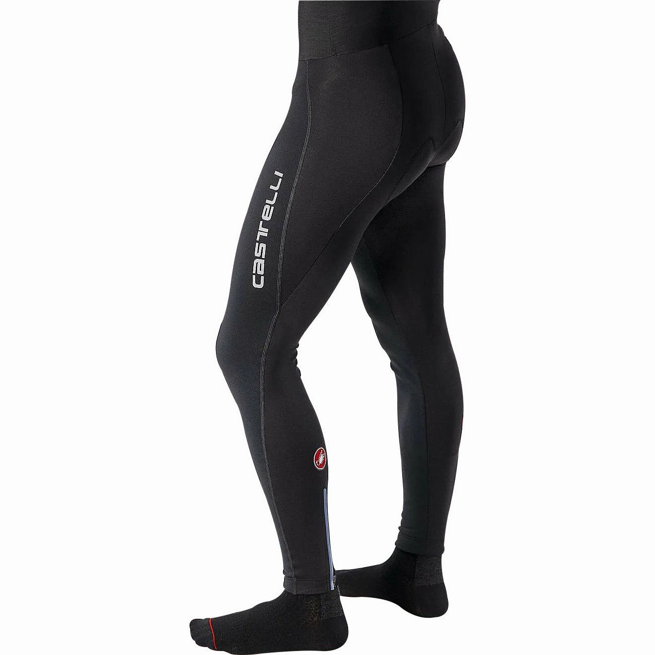 Sporty Active Wear Castelli Entrata Wind Mens Cycling Bib Tights - Black