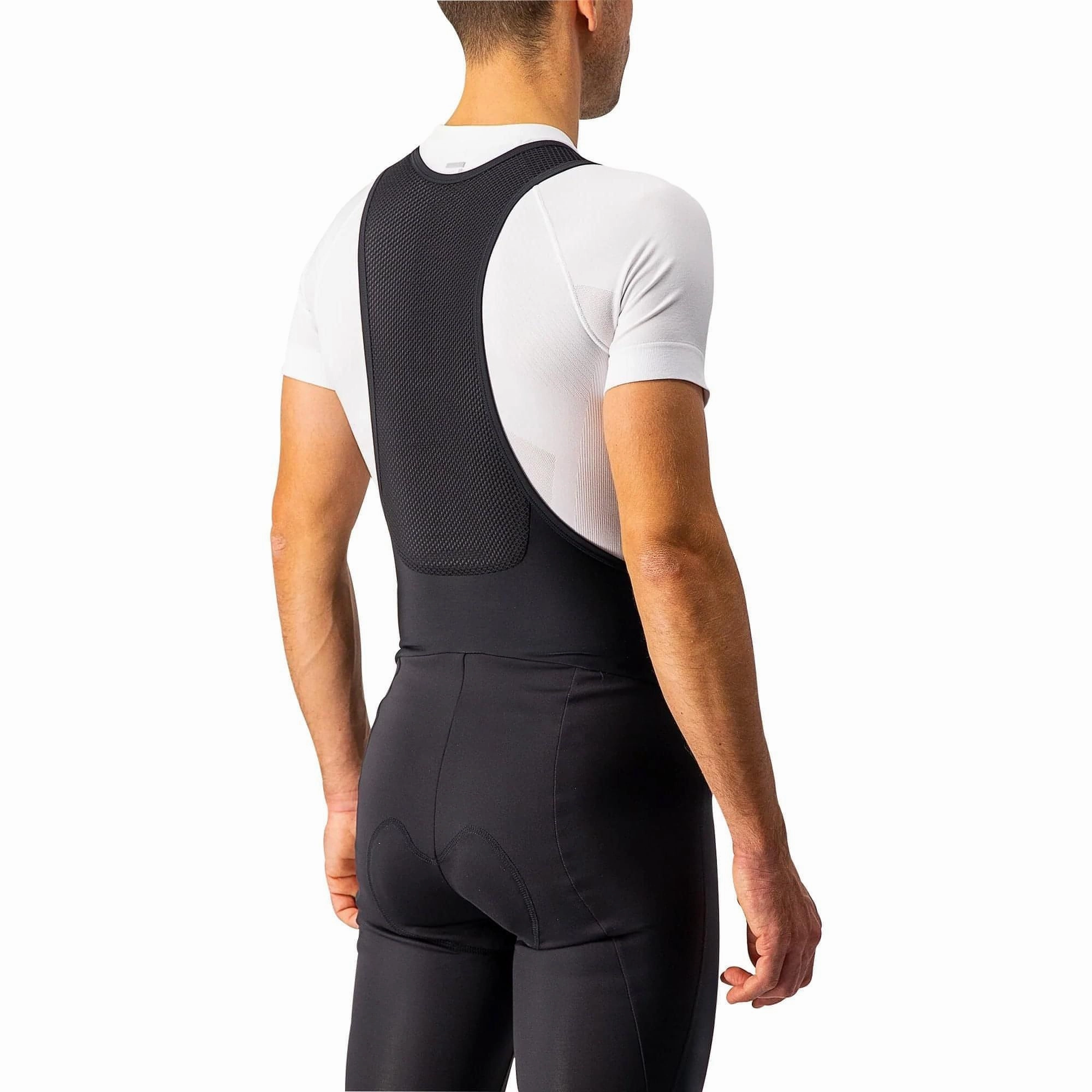 Castelli Entrata Wind Mens Cycling Bib Tights - Black Active Leggings Light and Comfortable