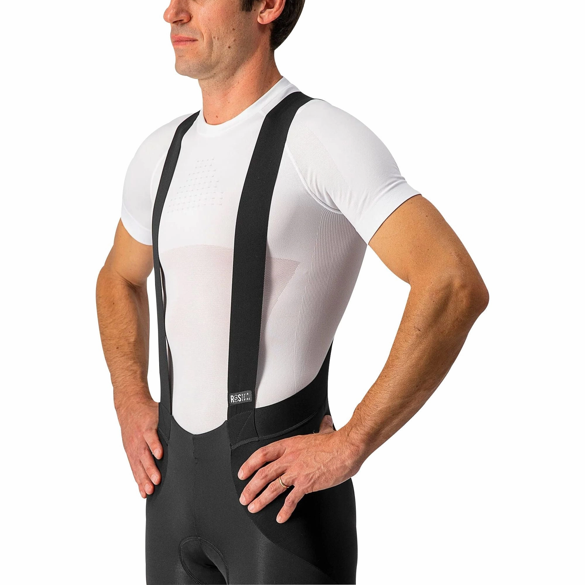 Moisture control Castelli Sorpasso RoS Mens Cycling Bib Tights - Black
