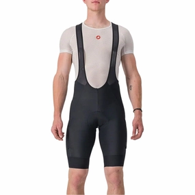 Functional Waist athletic clothing Castelli Unlimited Cargo Mens Cycling Bib Shorts - Black