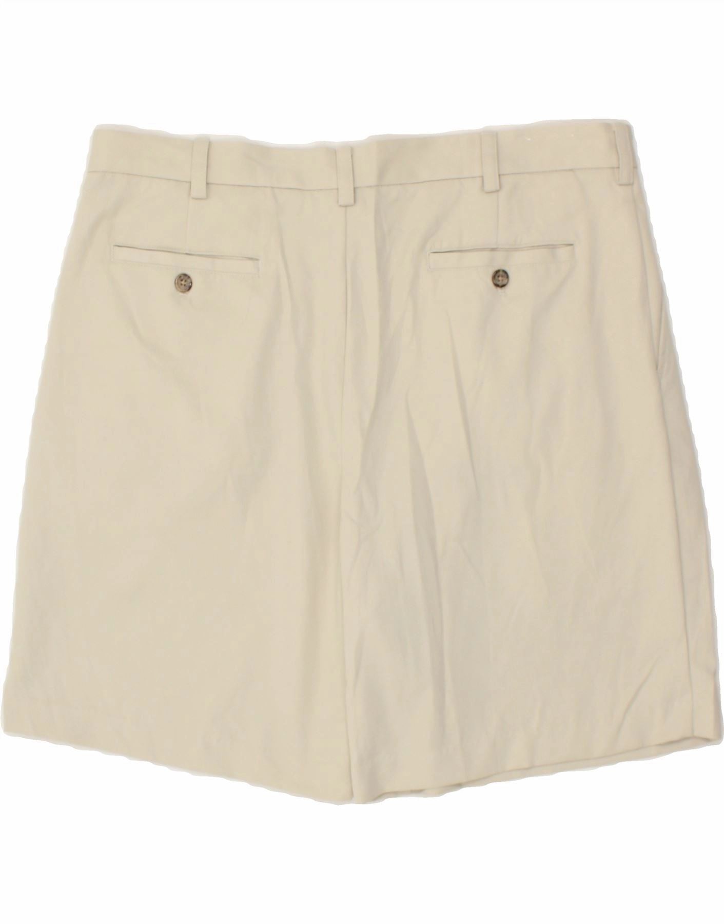 Quick Layer Fit Sport Flex Design IZOD Mens Pegged Chino Shorts W38 XL Beige Polyester