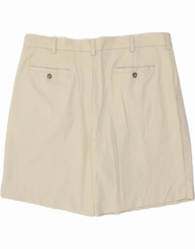 Quick Layer Fit Sport Flex Design IZOD Mens Pegged Chino Shorts W38 XL Beige Polyester