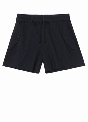 W/RY LIGHT STRIPE MILITARY SHORT PANTS Clean Finish Anti Pilling Fabric