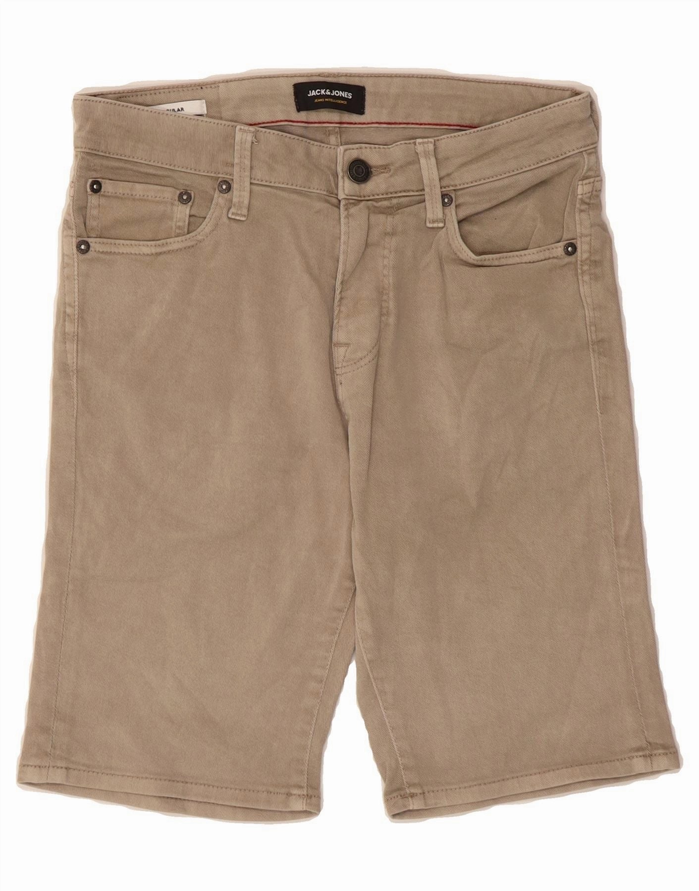 Moisture Wicking Technology JACK & JONES Mens Regular Denim Shorts Small W29  Beige Cotton