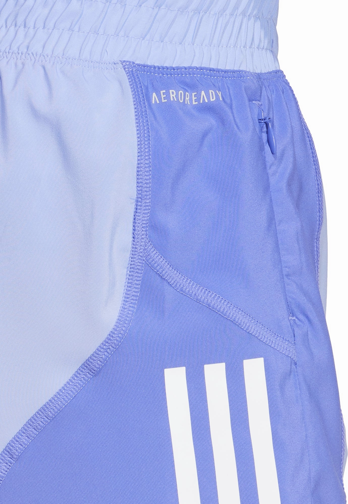 adidas Own The Run 3 Inch Womens Running Shorts - Blue Vegan Leather