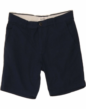 Bonded Seam Technology Walk Easy JACK & JONES Mens Chino Shorts Medium W32 Navy Blue Cotton
